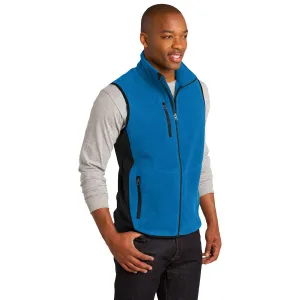 Port Authority Men's Imperial Blue/Black R-Tek Pro Fleece Full-Zip Vest