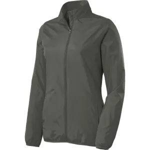 Port Authority Women's Grey Steel Zephyr Full-Zip Jacket