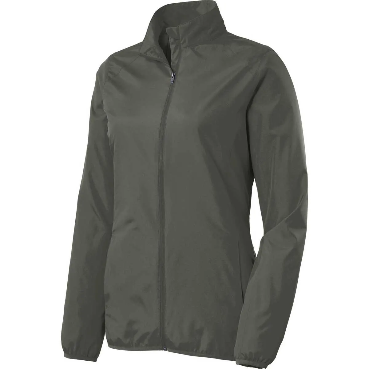 Port Authority Women's Grey Steel Zephyr Full-Zip Jacket