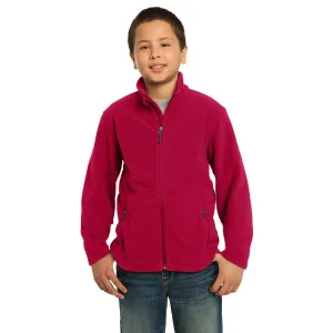 Port Authority Youth True Red Value Fleece Jacket