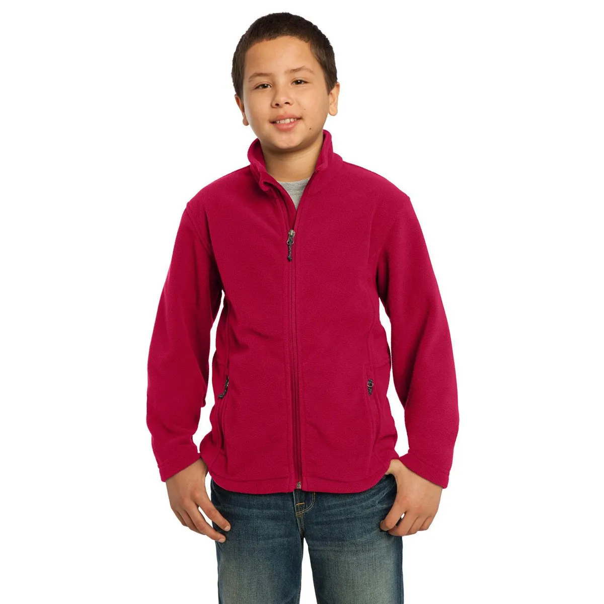 Port Authority Youth True Red Value Fleece Jacket