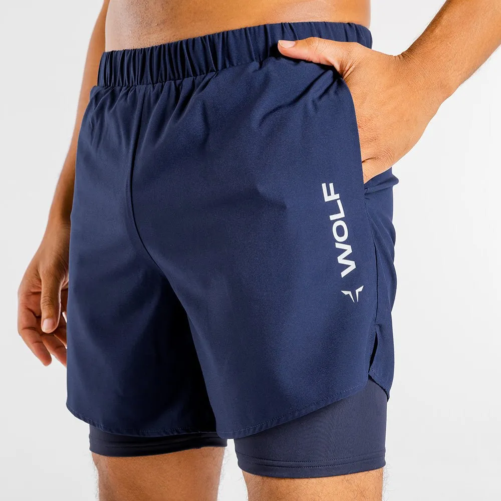 Primal 2-in-1 Shorts - Navy
