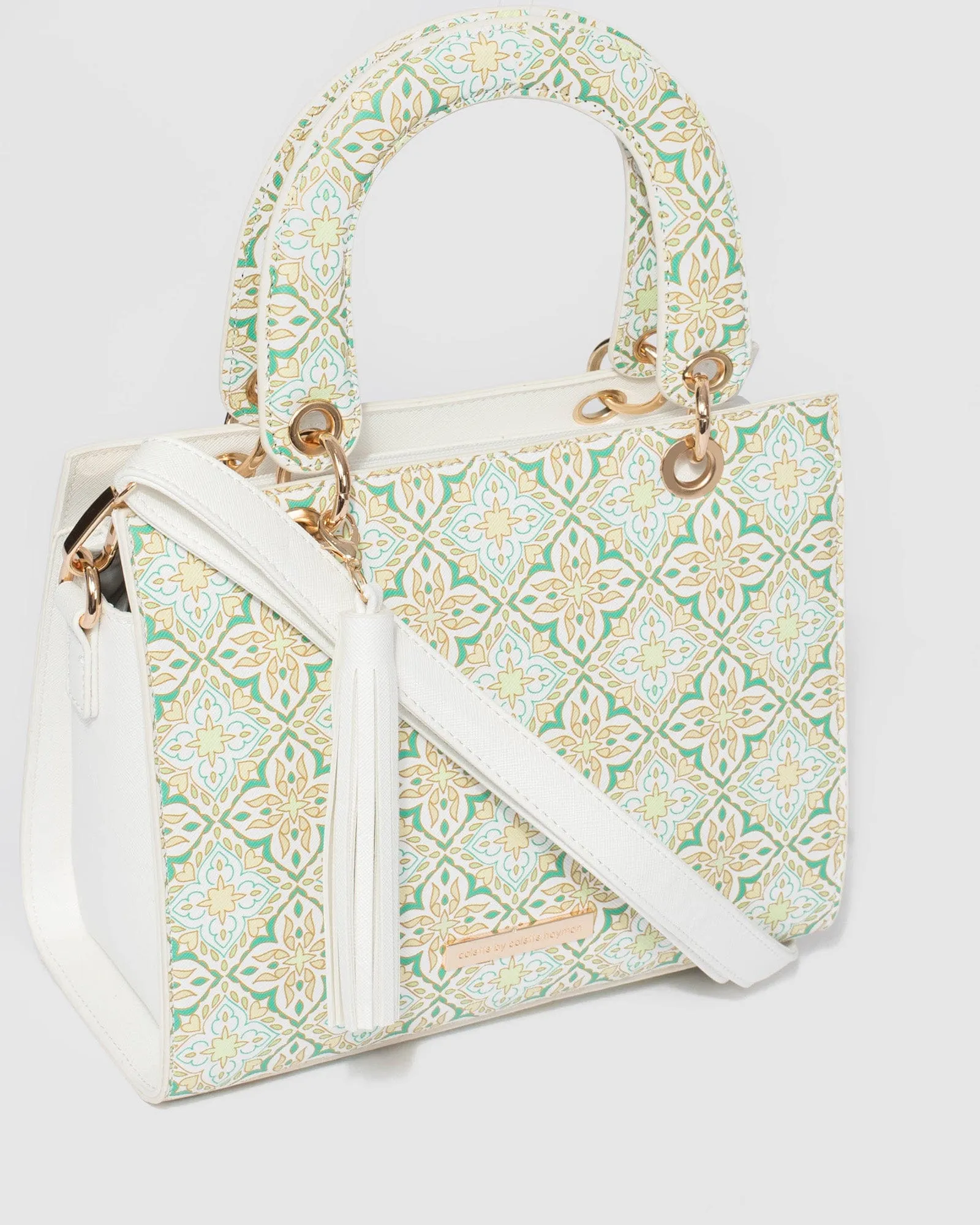 Print Ella Tassel Tote Bag