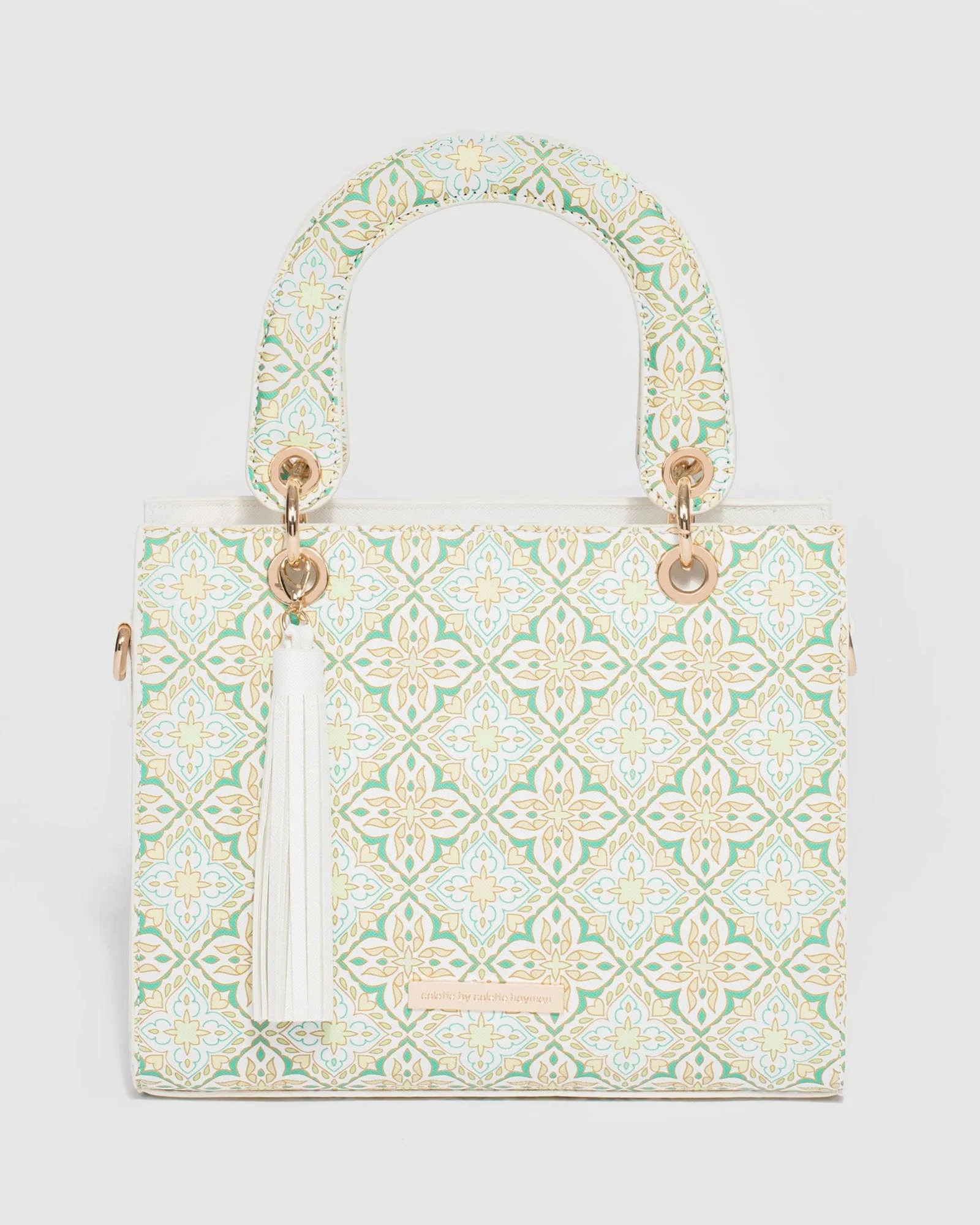 Print Ella Tassel Tote Bag