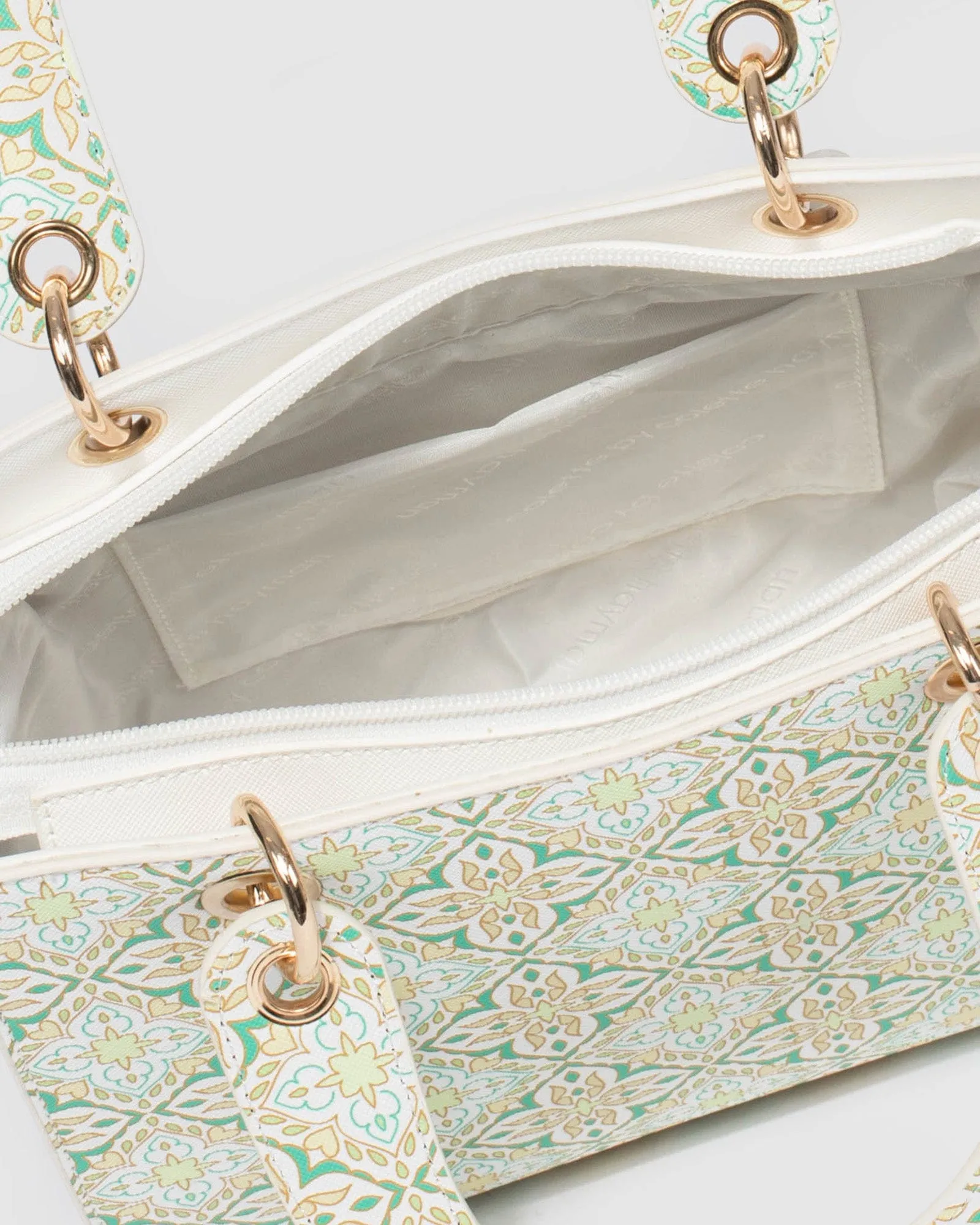 Print Ella Tassel Tote Bag