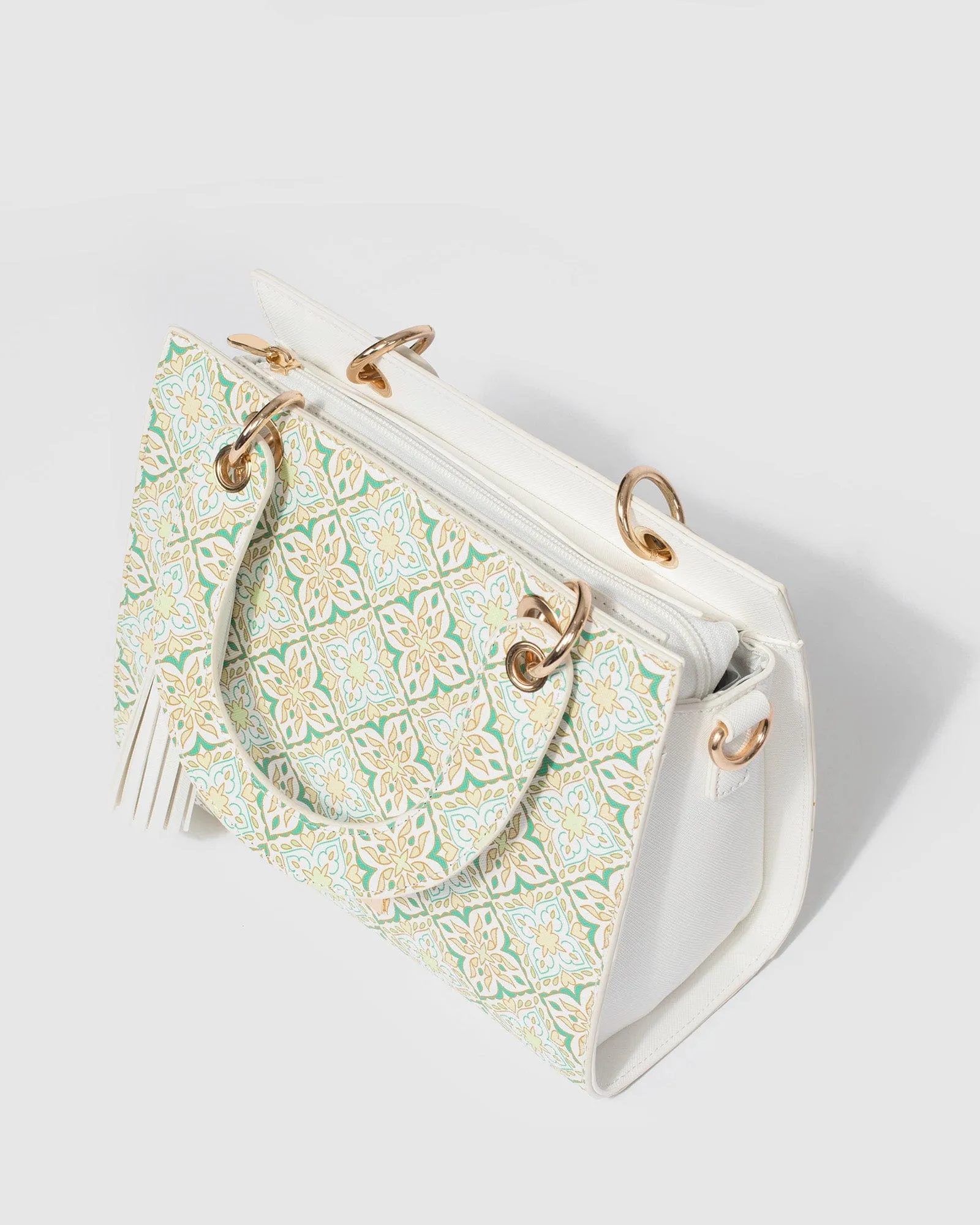 Print Ella Tassel Tote Bag