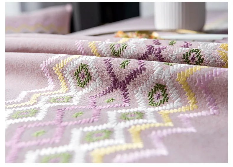 Pure color jacquard tablecloth decoration party tablecloth