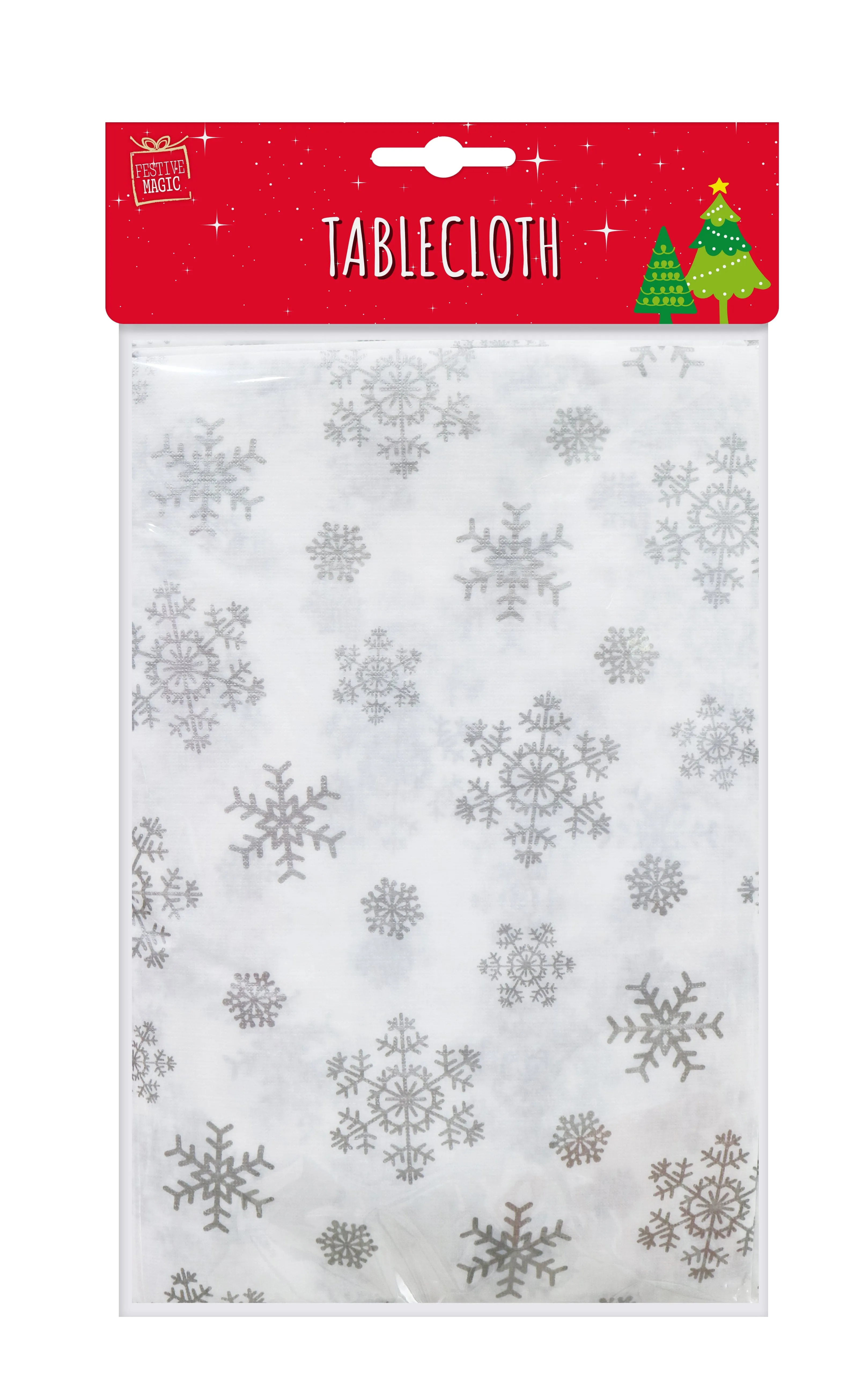 PVA Gold or Silver Print Tablecloth 4 Asst (130x180cm)