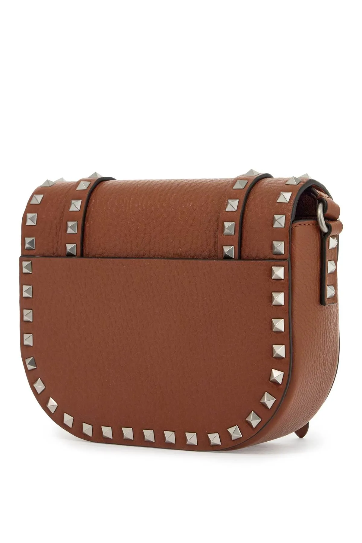 Rockstud Leather Messenger Bag