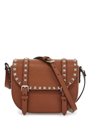 Rockstud Leather Messenger Bag
