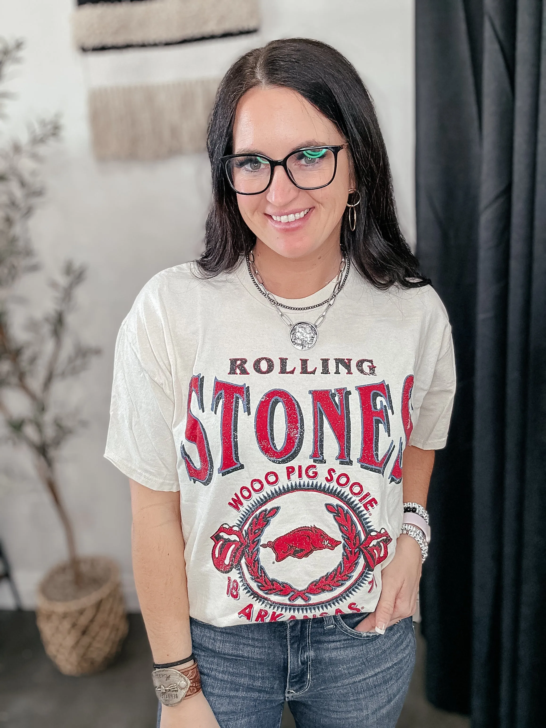Rolling Stones Razorbacks Thrifted Tee