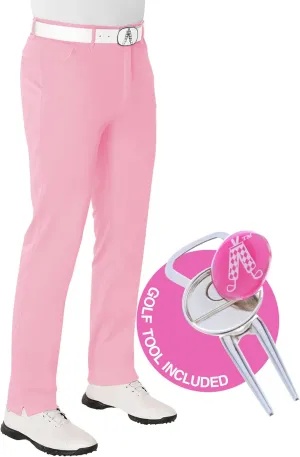 Royal & Awesome Pastel Golf Pants, Stretch Relaxed Fit Bottoms, Crazy Golf Pants for Men's, Funny and Bright Golfing Apparel