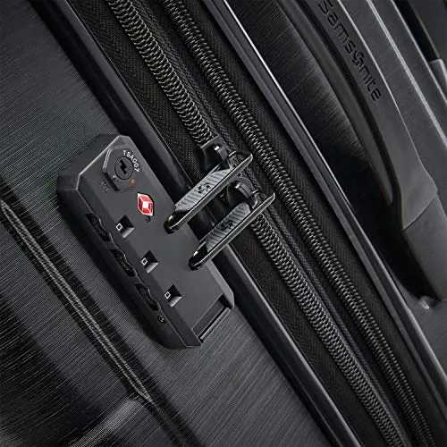 Samsonite Centric 2 Hardside Expandable Luggage with Spinner Wheels, Black, 3-Piece Set (20/24/28)