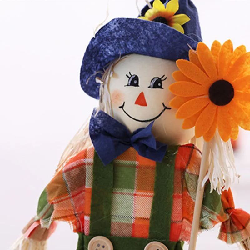 Scarecrow Ornaments Standing Straw Doll Desktop Layout Home Halloween Decoration