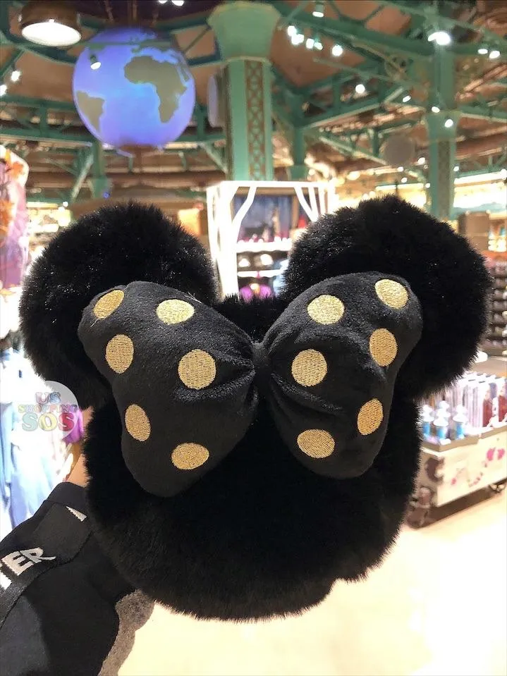 SHDL - Fluffy Minnie Mouse Long Strap Bag with Gold Color Dot