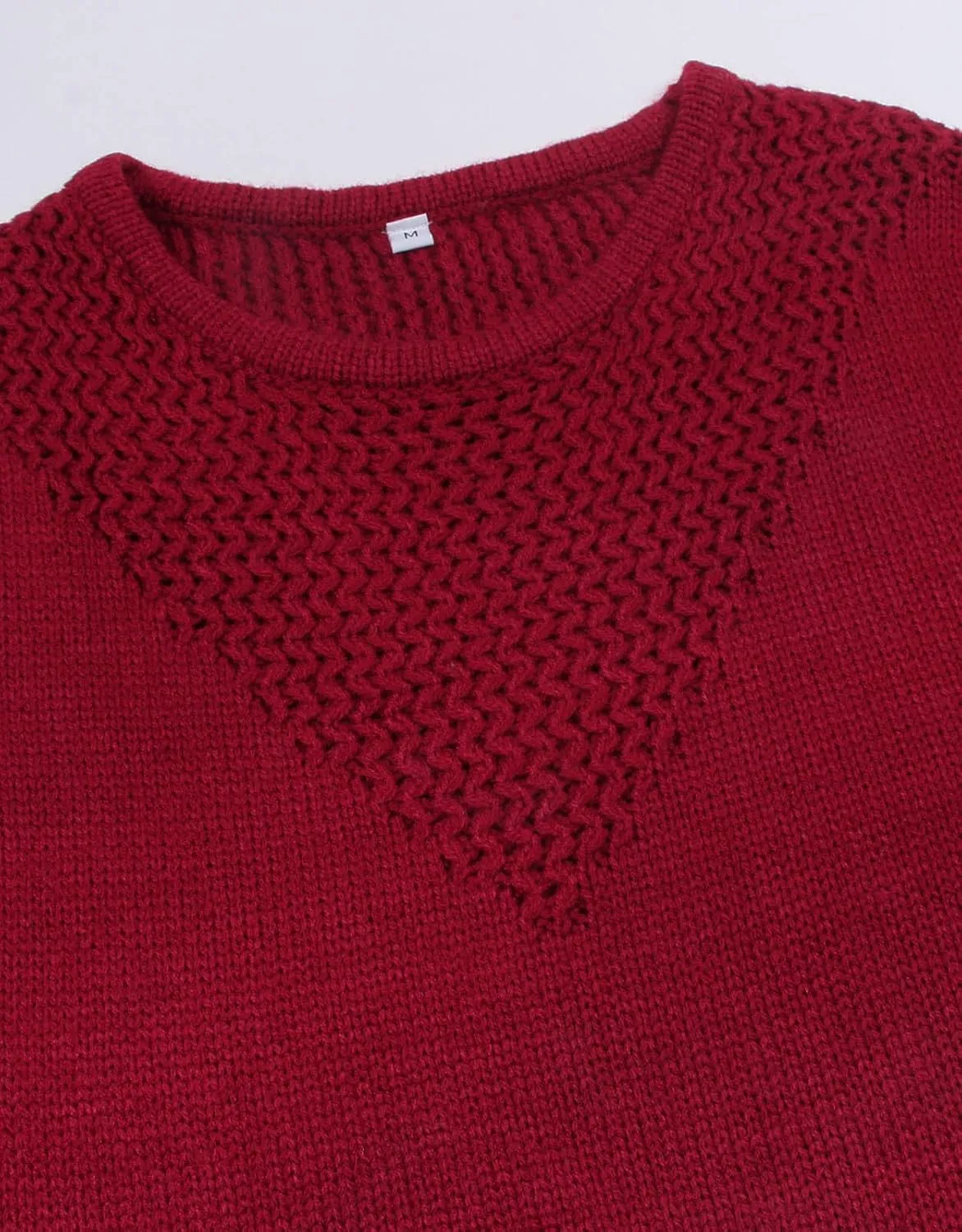 shermie Women's Colorblock Sweaters Long Sleeve Crew Neck Cable Knit Loose Casual Pullover