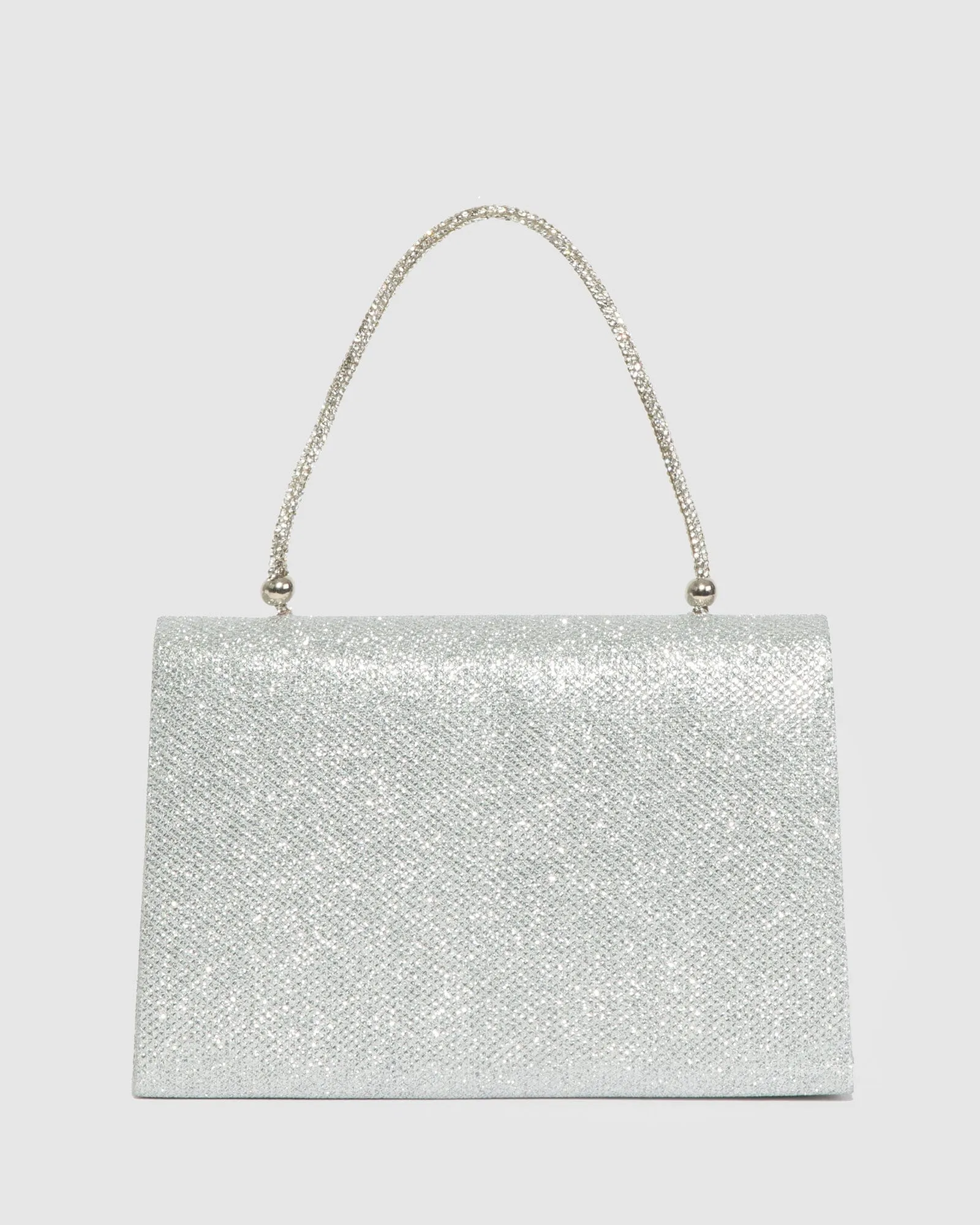 Silver Karina Top Handle Bag
