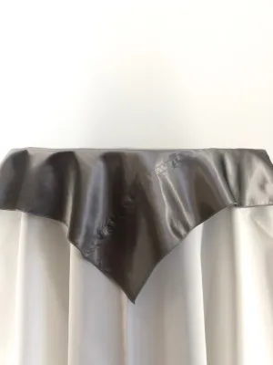 Silver Satin Tablecloth