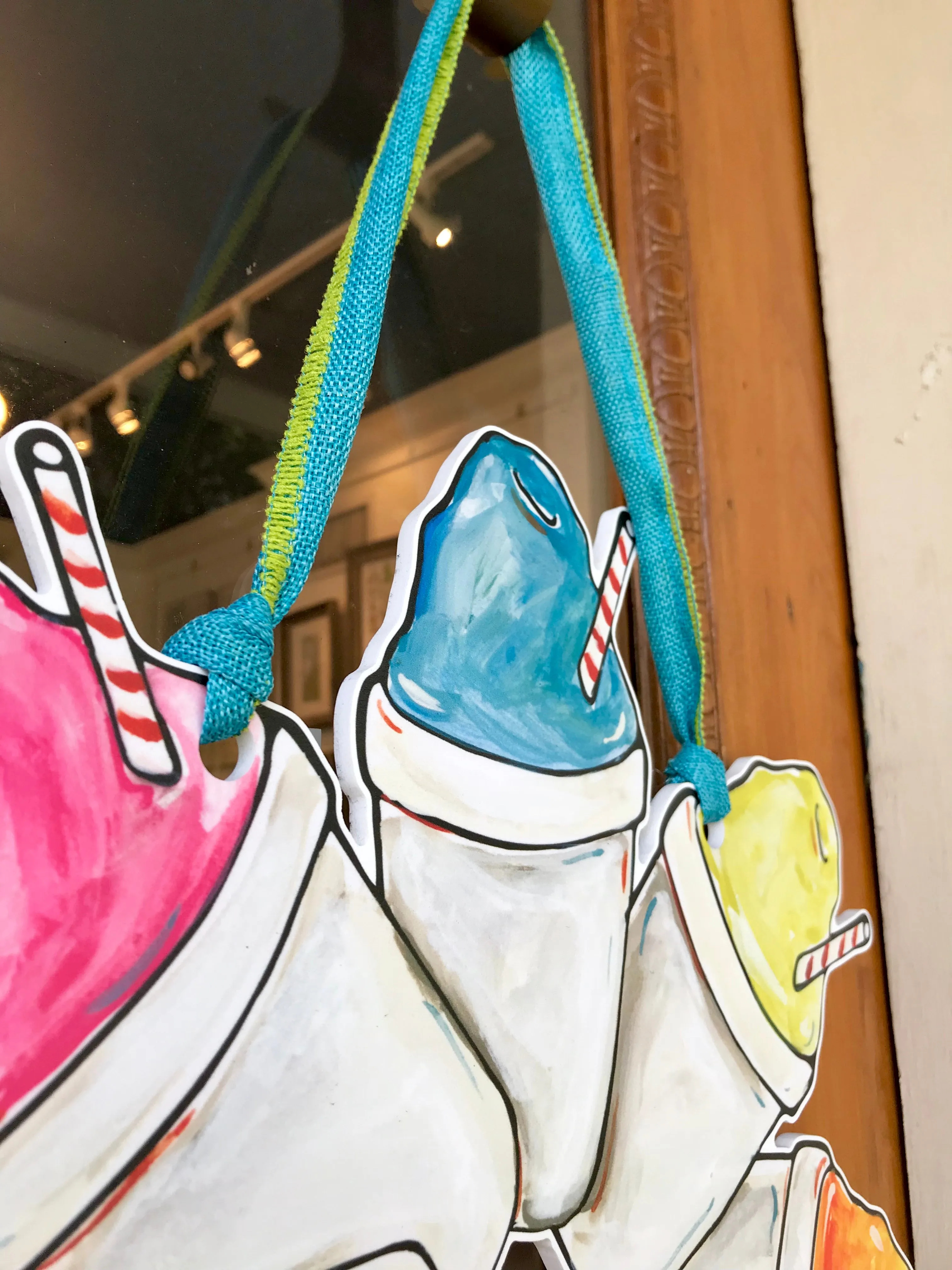 Sno-Ball Wreath Door Hanger