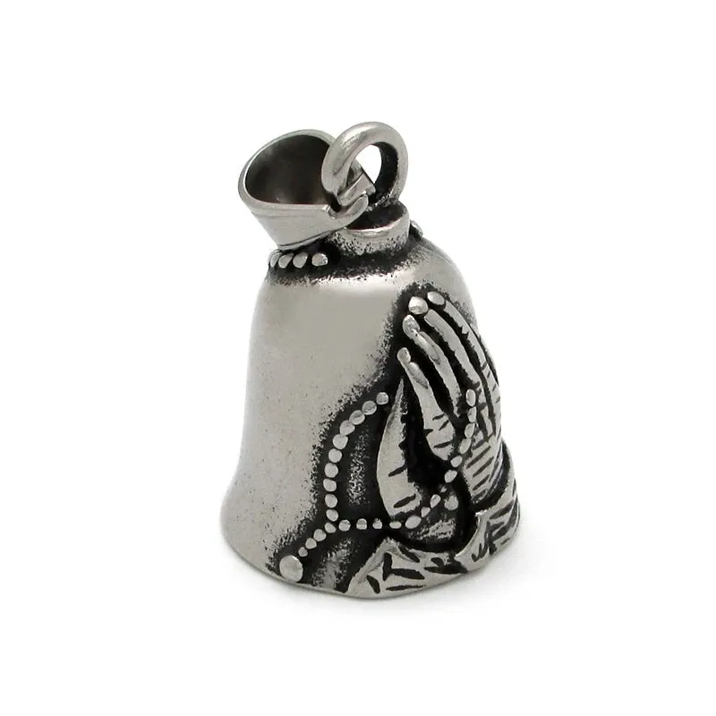 Stainless Steel Praying Hands Guardian Bell