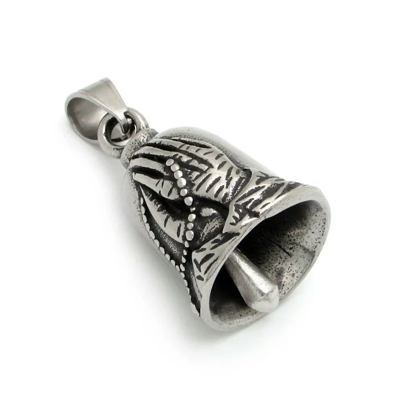 Stainless Steel Praying Hands Guardian Bell