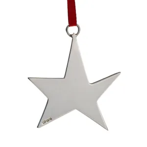 Sterling Silver Christmas Star Decoration