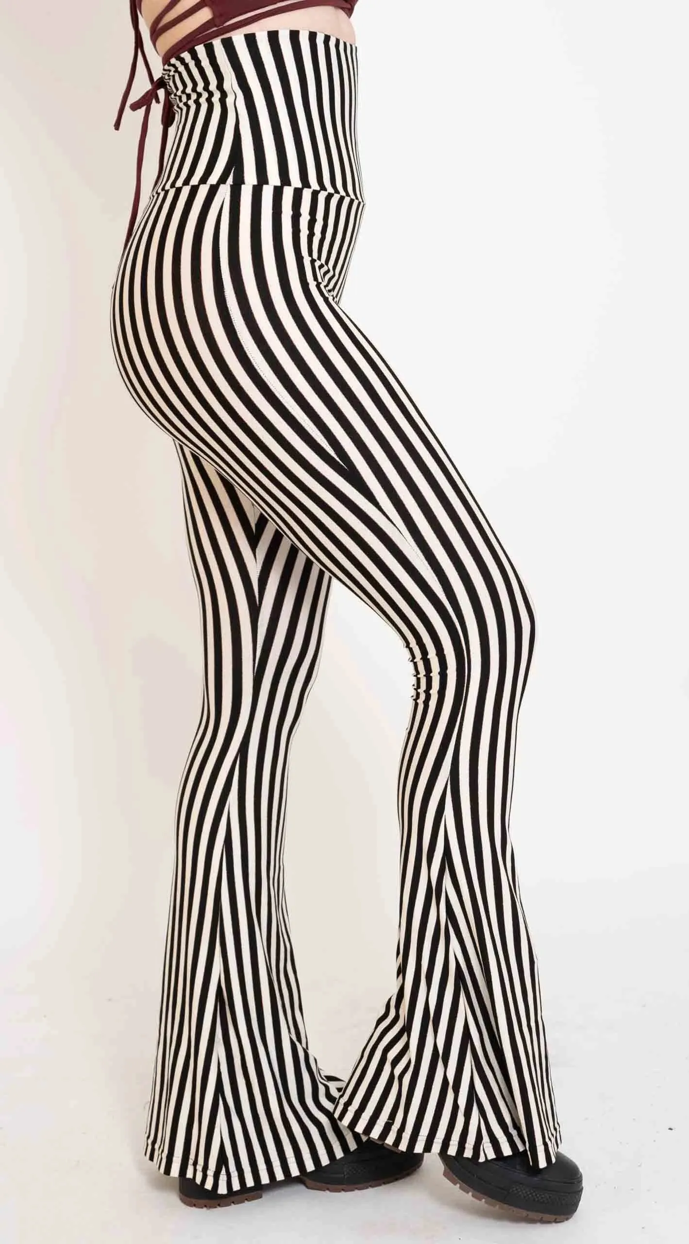 Stripe Party Flare Pants