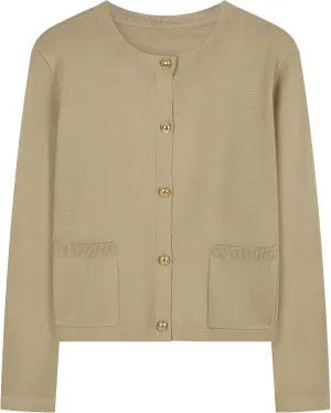 Striped Cardigan Sweater for Women Casual Lightweight Knitted Cardigans Long Sleeve Button Down Pocket Cardigan Top