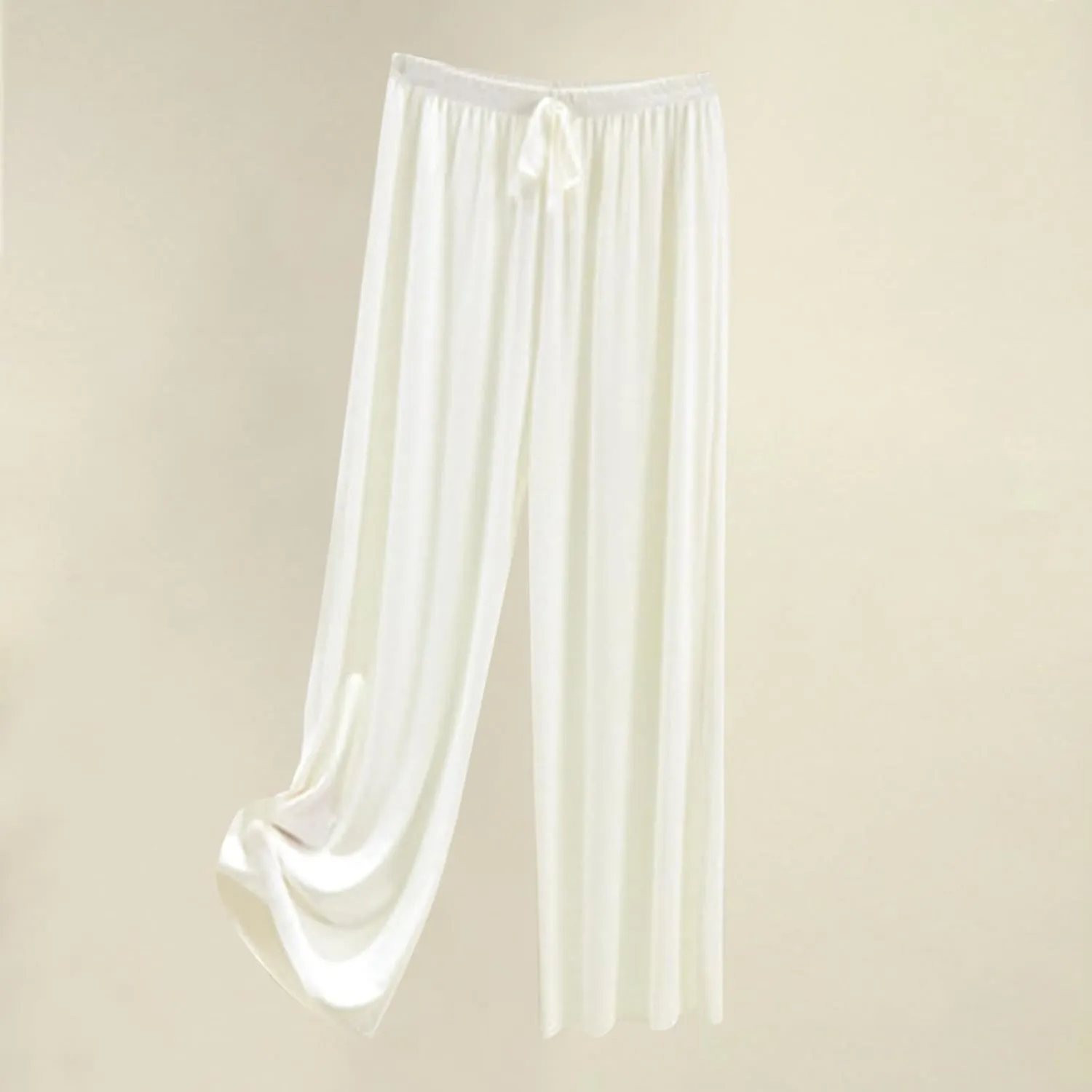 Summer Baggy Long Pants for Women Relaxed Fit Wide Leg Lounge Trousers Casual Elastic Waist Sweatpants for Teen Girls