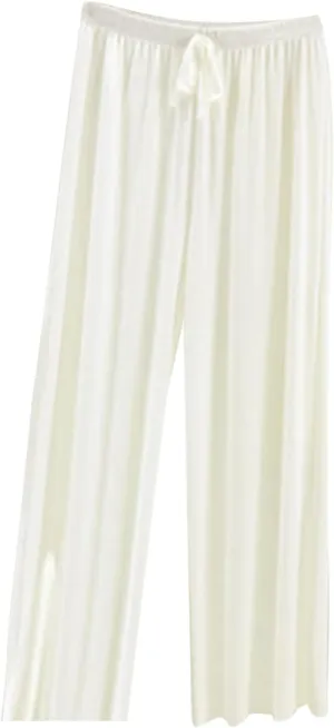Summer Baggy Long Pants for Women Relaxed Fit Wide Leg Lounge Trousers Casual Elastic Waist Sweatpants for Teen Girls