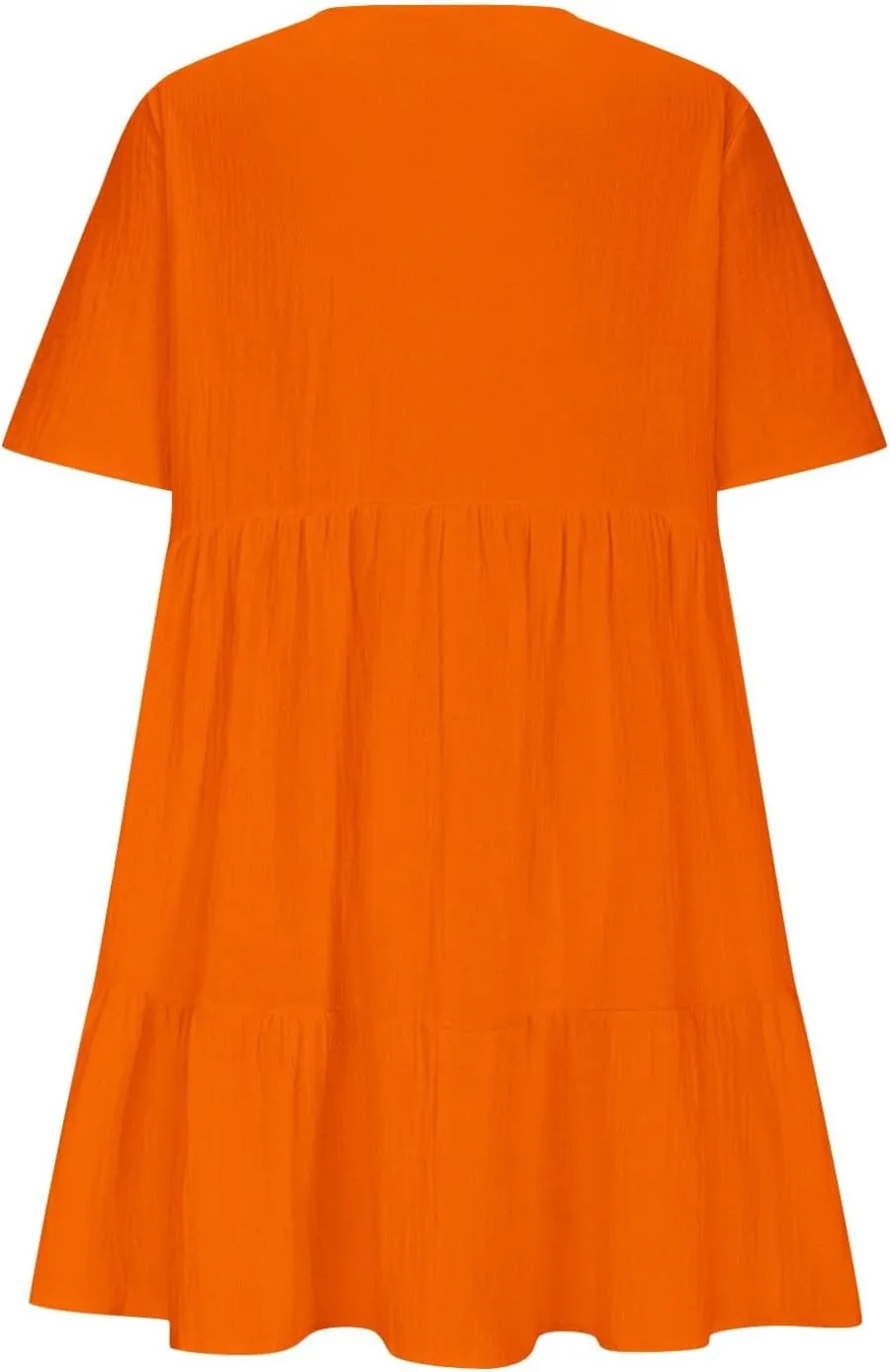 Summer Mini Dress for Women Wedding Guest Dresses Short Sleeve V Neck Beach Vacation Patchwork Sundress with Pockets