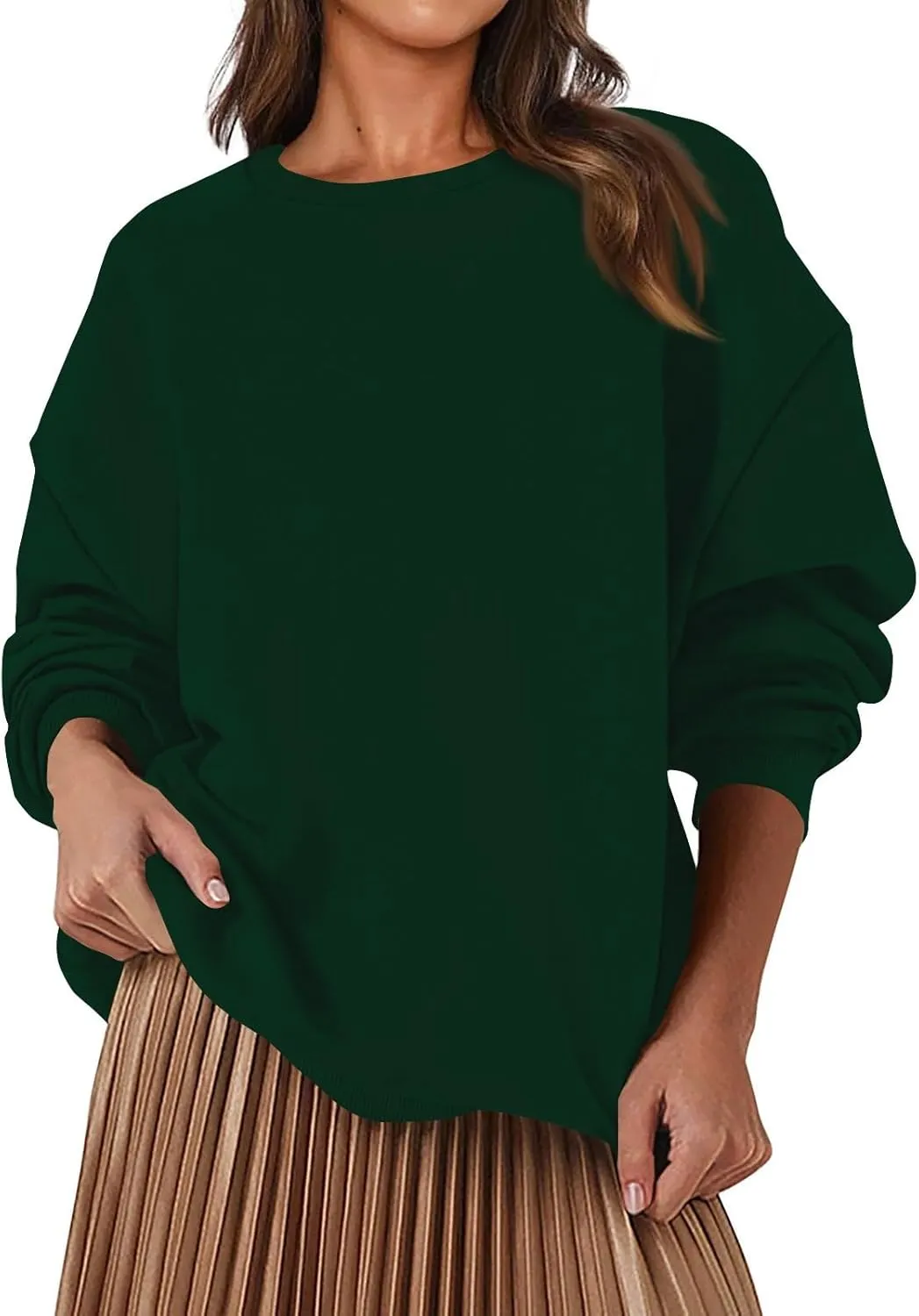 Sweatshirt for Women Fleece Tunic Pullover Plus Size Crewneck Sweatshirts Oversized Hoodies Warm Sweaters