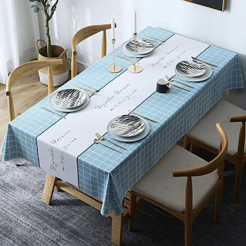 Table Cloth Waterproof and Oil-Proof PVC Fabric Ethnic Style