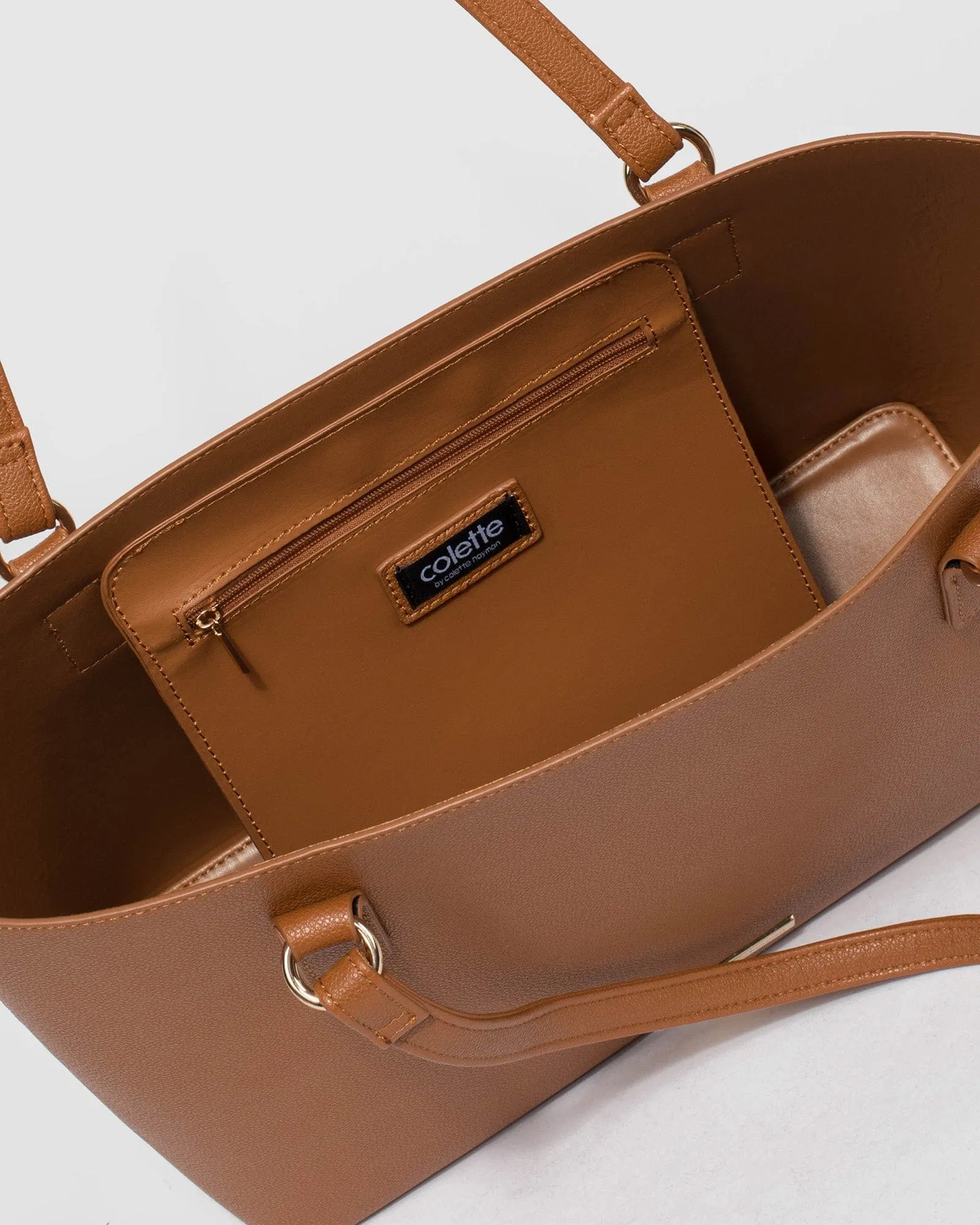 Tan Angelina Tote Bag