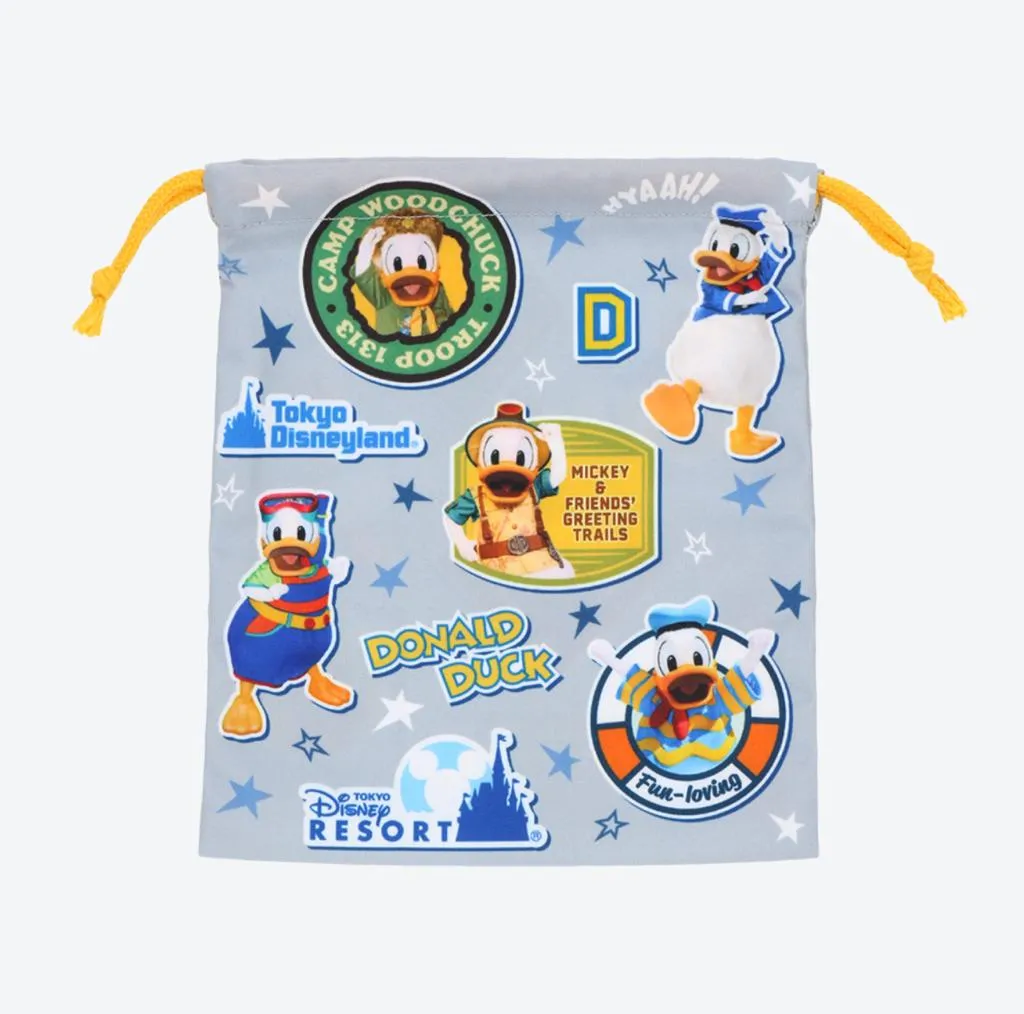 TDR - Donald Duck "Where Dreams Come True" Drawstring Bag