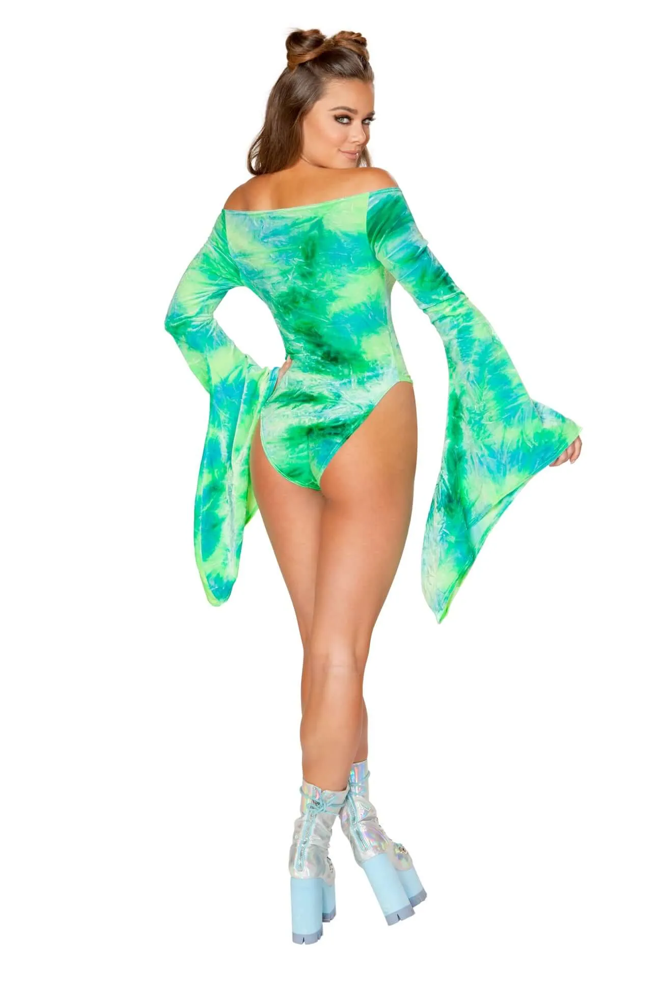 Tie Dye Velvet Gypsy Bodysuit