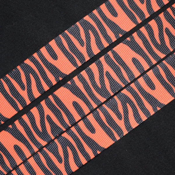 Tiger Print Ribbon - 1 inch Printed Grosgrain