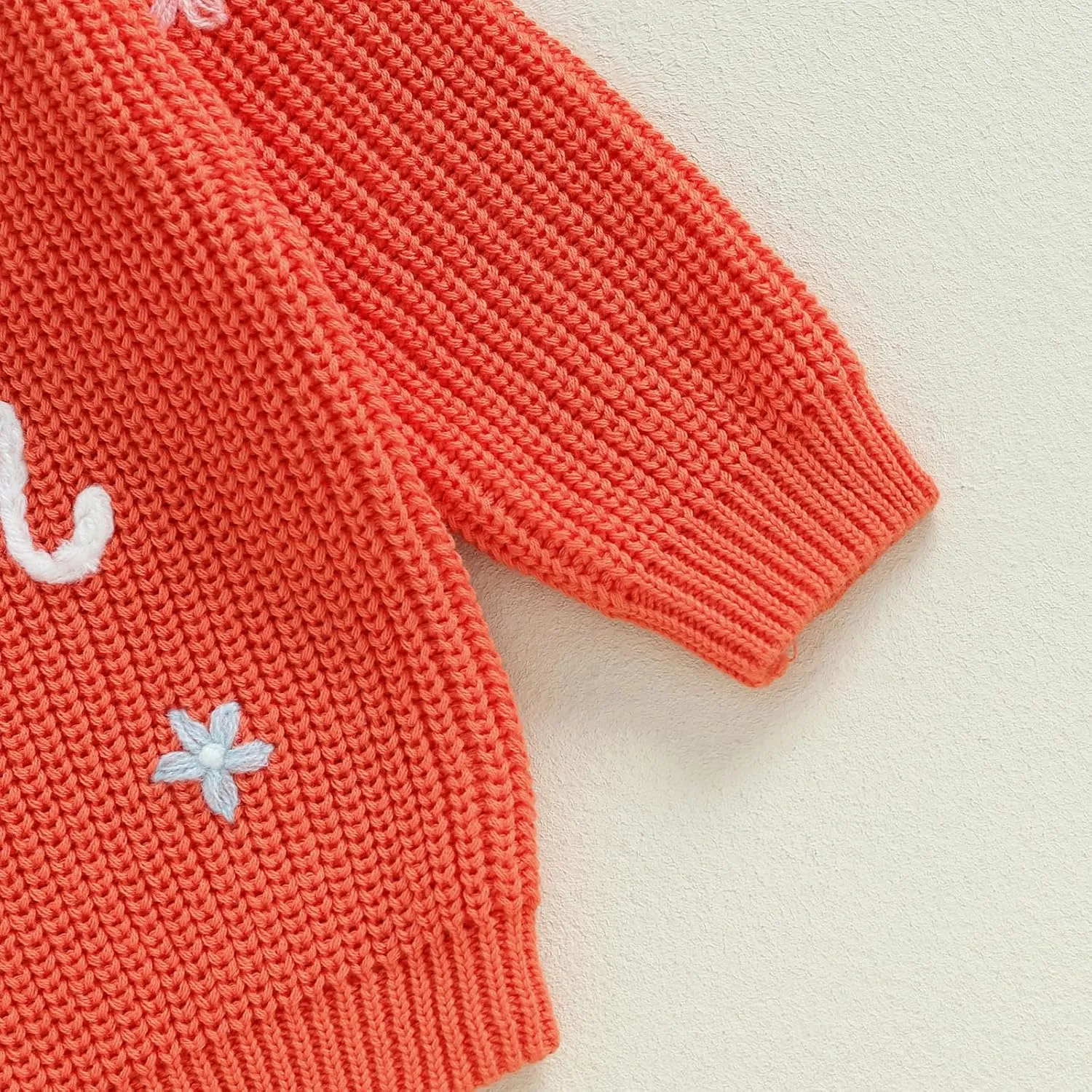 Toddler Infant Baby Girl Knit Sweater Big Sister Little Sister Matching Outfits Long Sleeve Pullover Sweatshirt