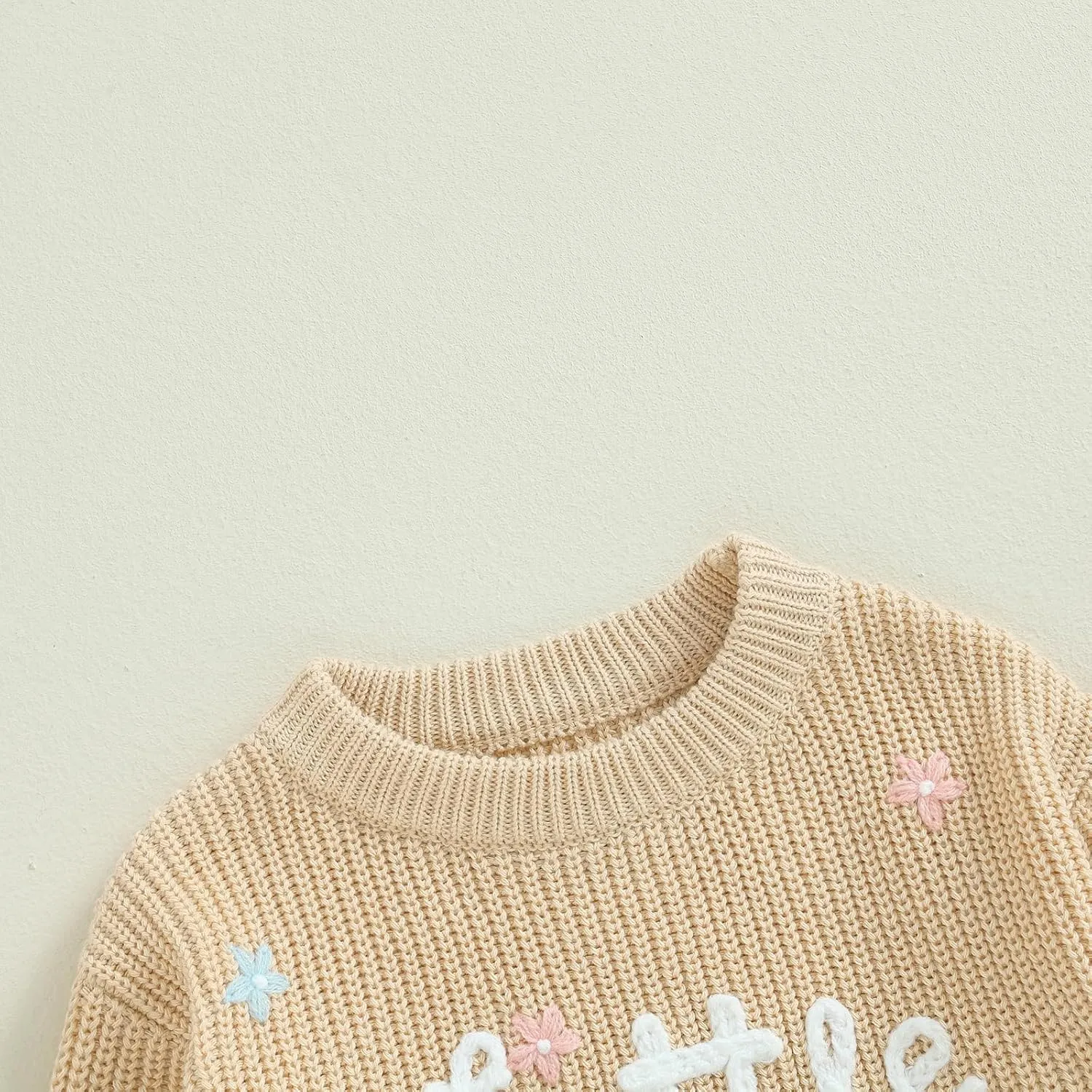 Toddler Infant Baby Girl Knit Sweater Big Sister Little Sister Matching Outfits Long Sleeve Pullover Sweatshirt