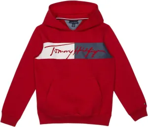 Tommy Hilfiger Boy's Long Sleeve Fleece Pull-over Hoodie