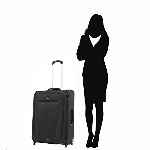 Travelpro Maxlite 5 | 3-PC Set | Int'l Carry-On & 26" Exp. Rollaboard with Travel Pillow (Black)