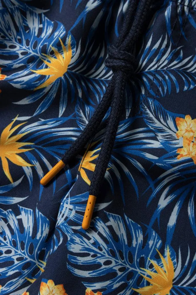 Tropical Swim Shorts Navy