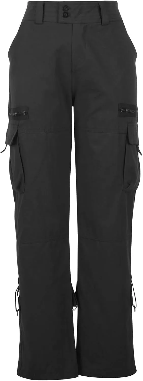 Uillui Womens Relaxed Fit Baggy Cargo Pants Y2K Teen Girls Trendy Low Waist Parachute Pants Wide Leg Trousers Hiking Pants