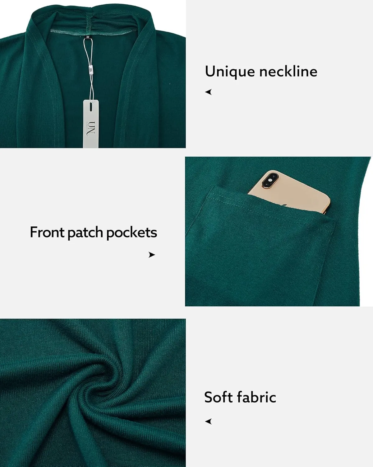 ULTRANICE Cardigan Sweaters Womens Fashion 2025 Spring Lightweight Long Sleeve Casual Tops Clothes Outfits with Pockets
