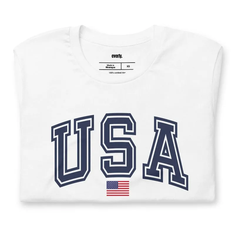 USA Classic Lettering Design PNG Download