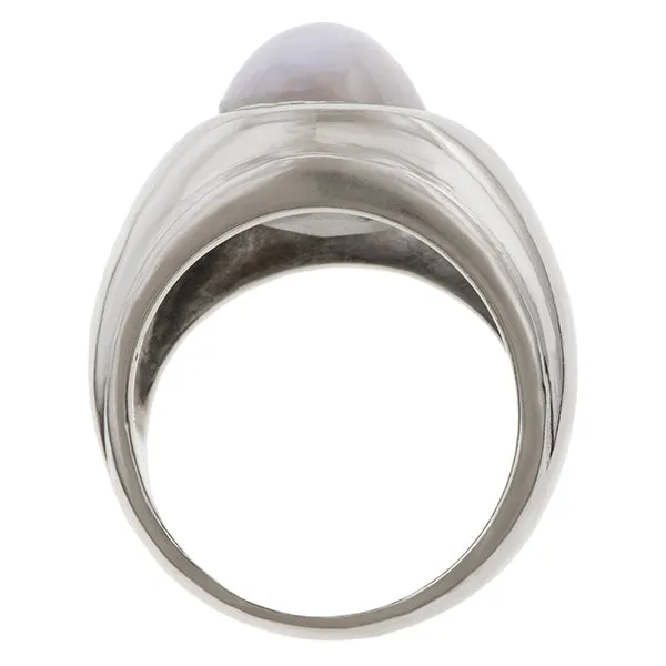 Vintage Star Sapphire & Diamond Ring