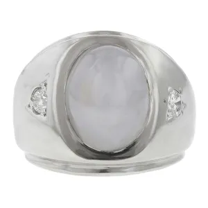 Vintage Star Sapphire & Diamond Ring