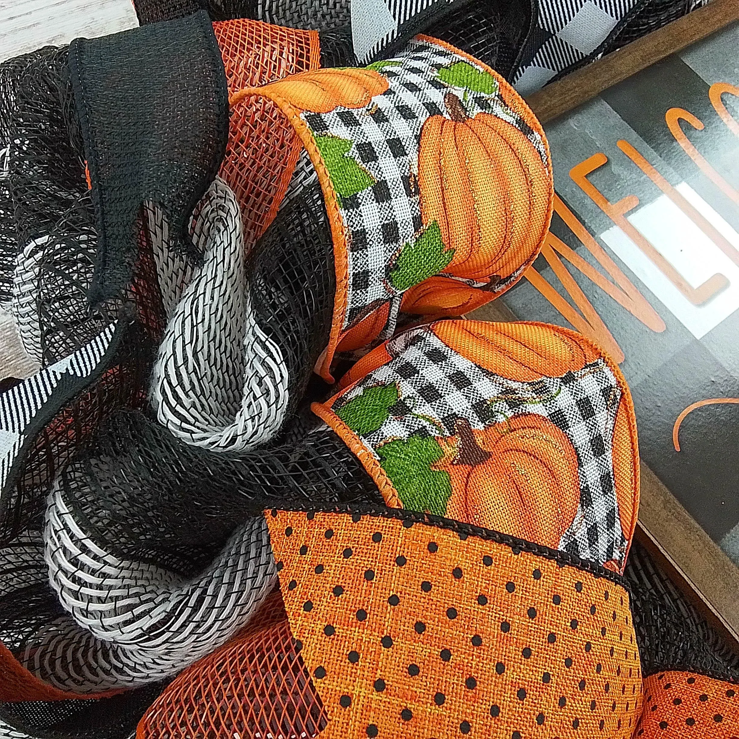 Welcome to the Patch Pumpkin Door Wreaths - Fall Thanksgiving