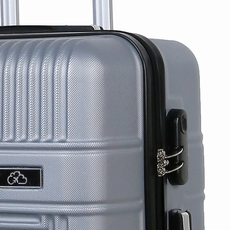 Wheeled Suitcase Large 88 Litre - Silver Grey