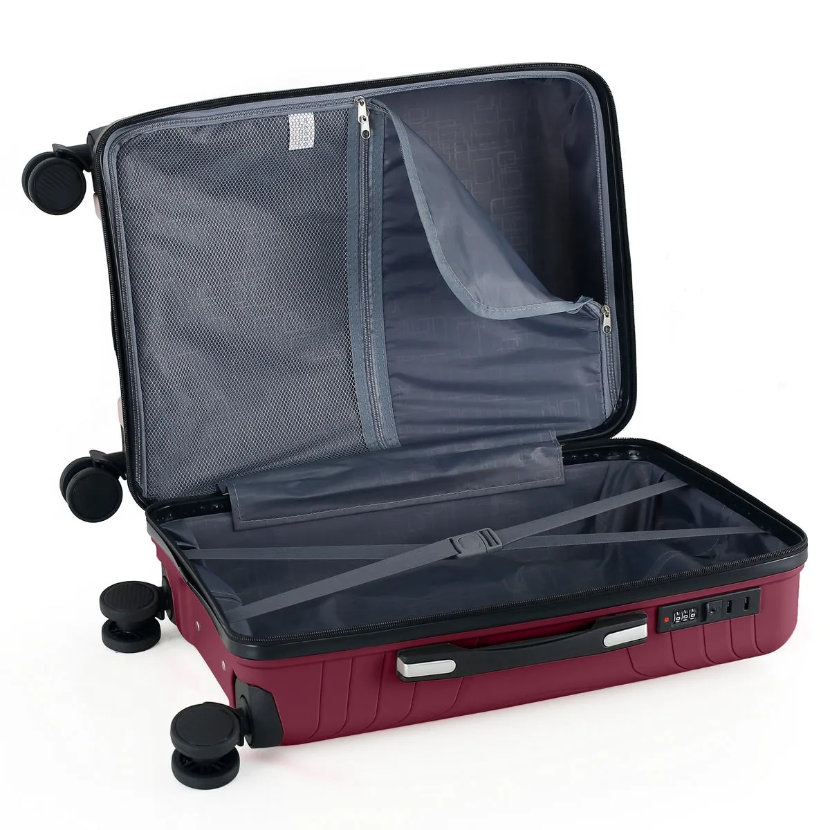 Wheeled Suitcase Medium 60 Litre - Burgundy - PRE ORDER